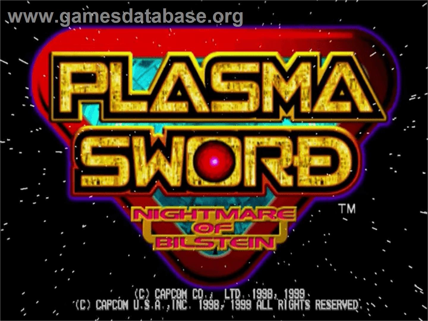 Plasma Sword: Nightmare of Bilstein - Sega Dreamcast - Artwork - Title Screen