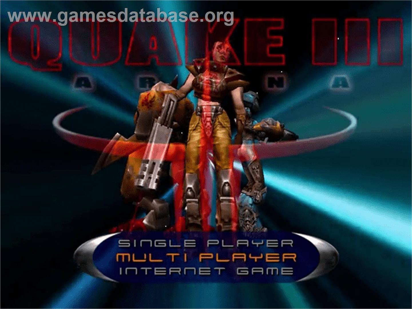 Quake III: Arena - Sega Dreamcast - Artwork - Title Screen