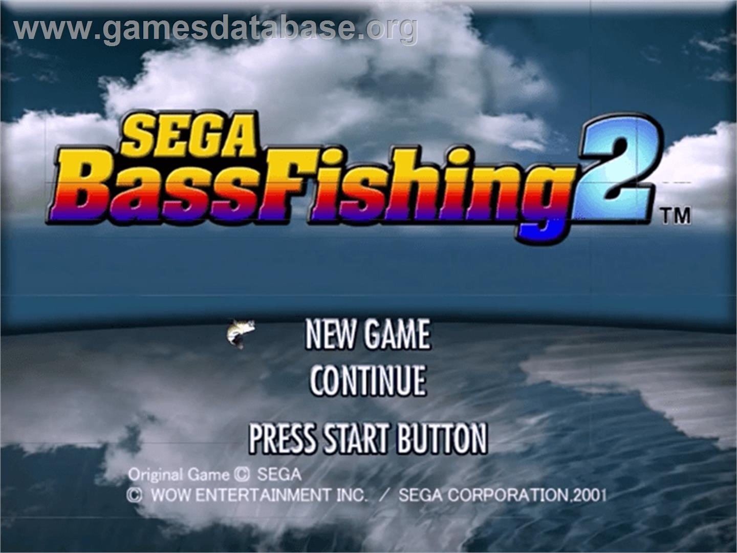 Sega Bass Fishing 2 - Sega Dreamcast - Artwork - Title Screen