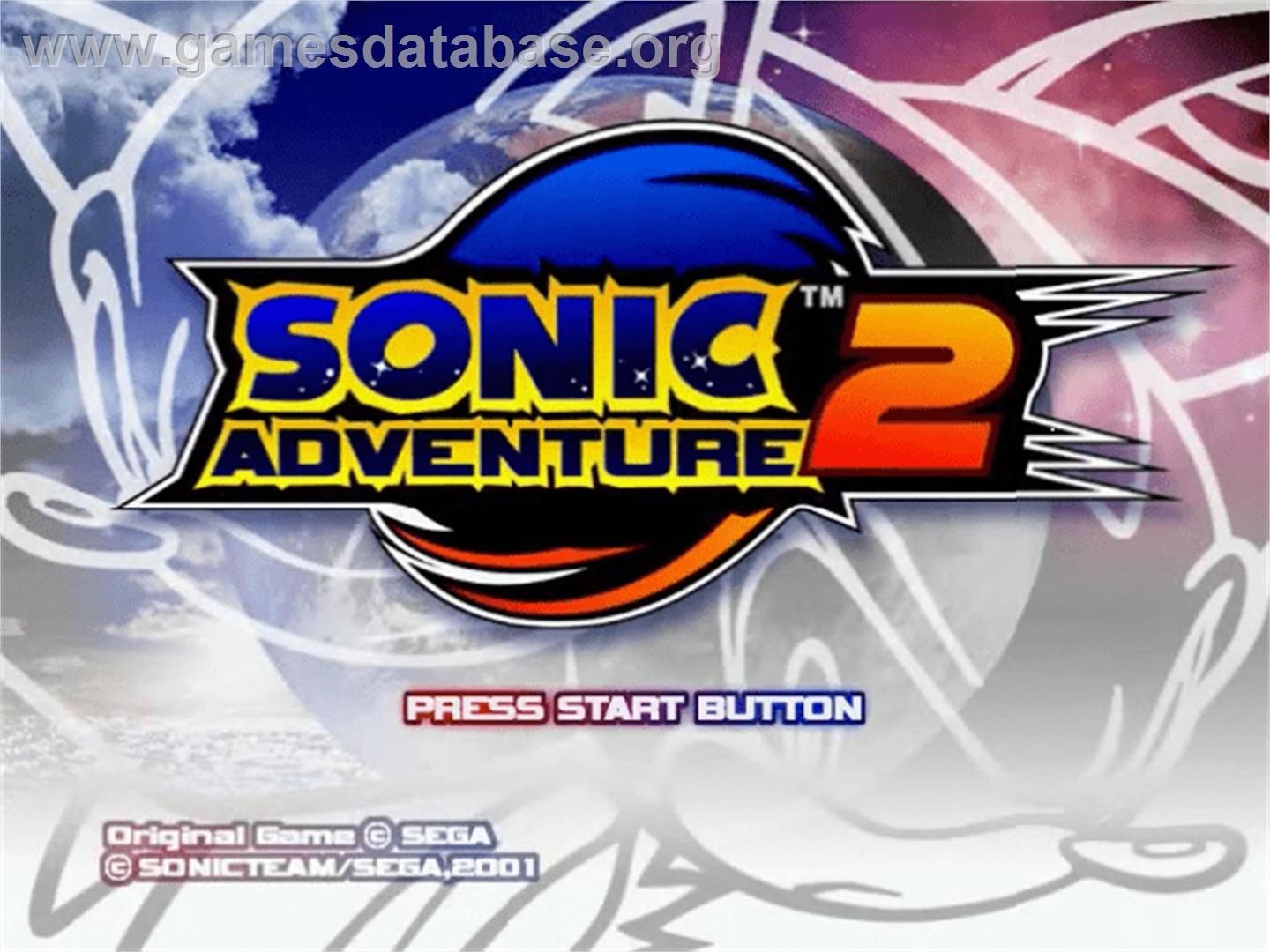 Sonic Adventure 2 - Sega Dreamcast - Artwork - Title Screen