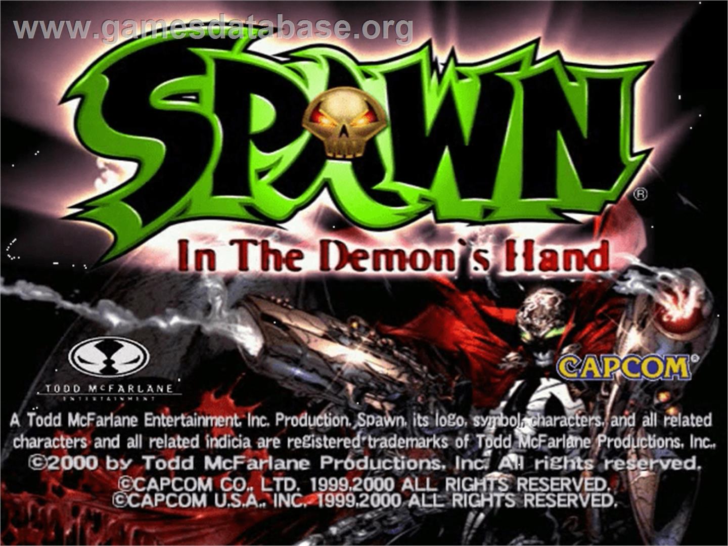 Spawn: In the Demon's Hand - Sega Dreamcast - Artwork - Title Screen