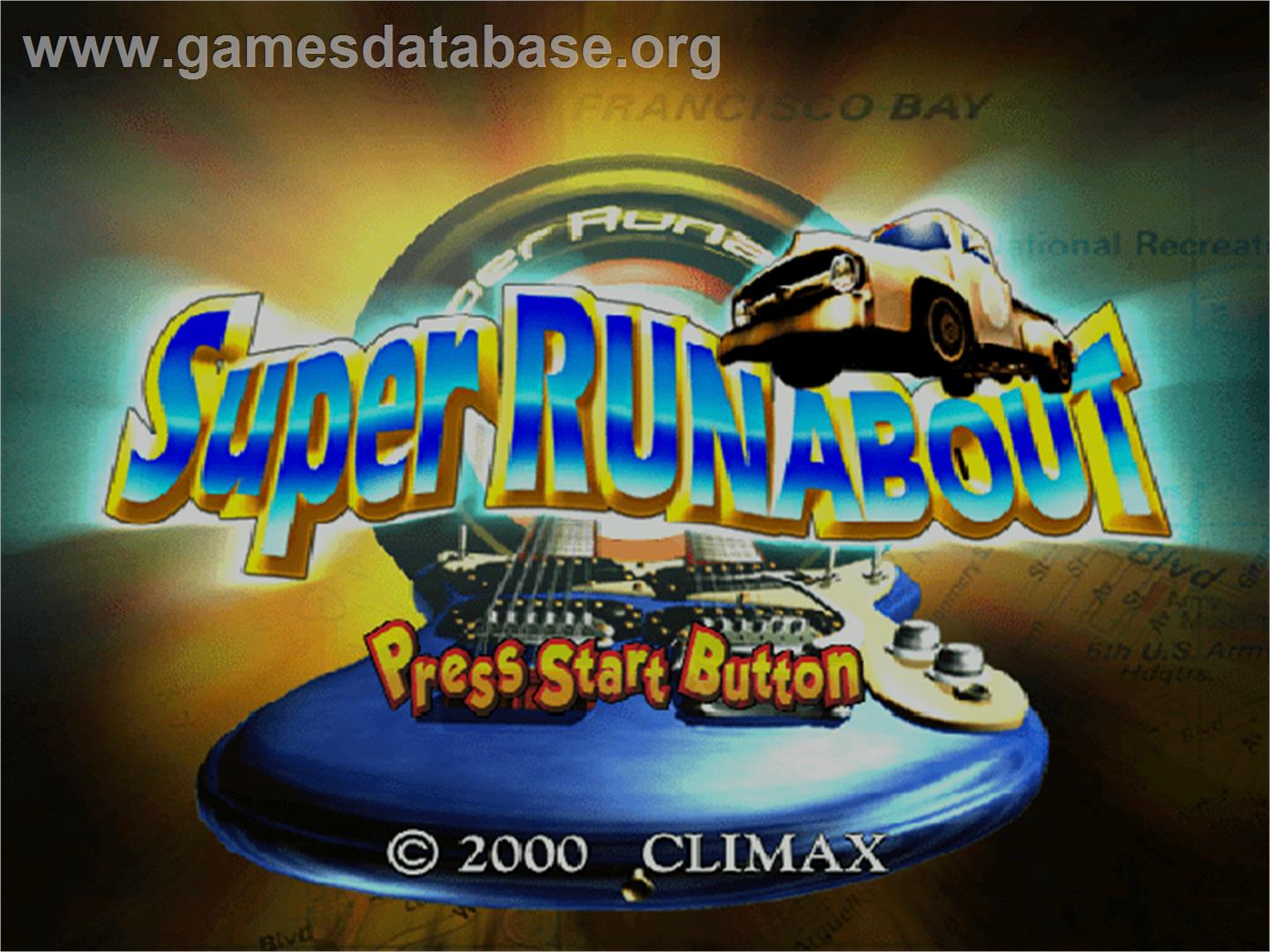 Super Runabout - Sega Dreamcast - Artwork - Title Screen