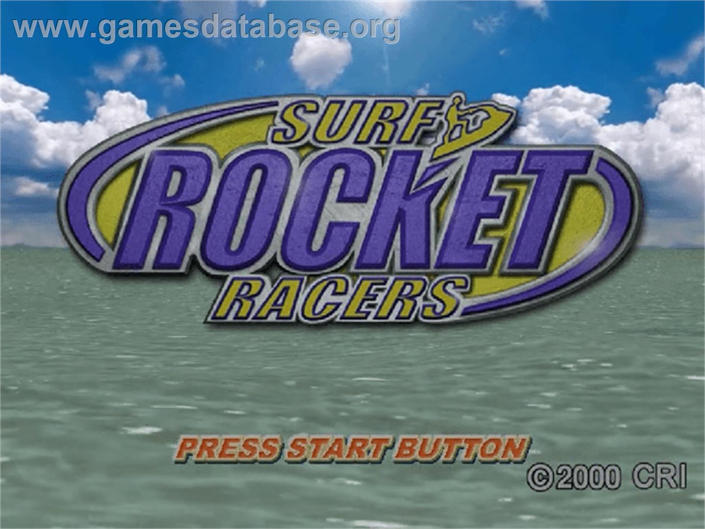 Surf Rocket Racers - Sega Dreamcast - Artwork - Title Screen