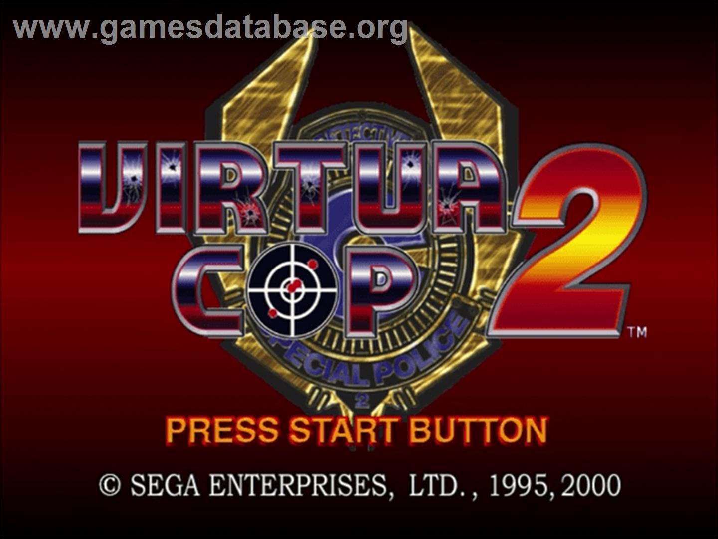 Virtua Cop 2 - Sega Dreamcast - Artwork - Title Screen