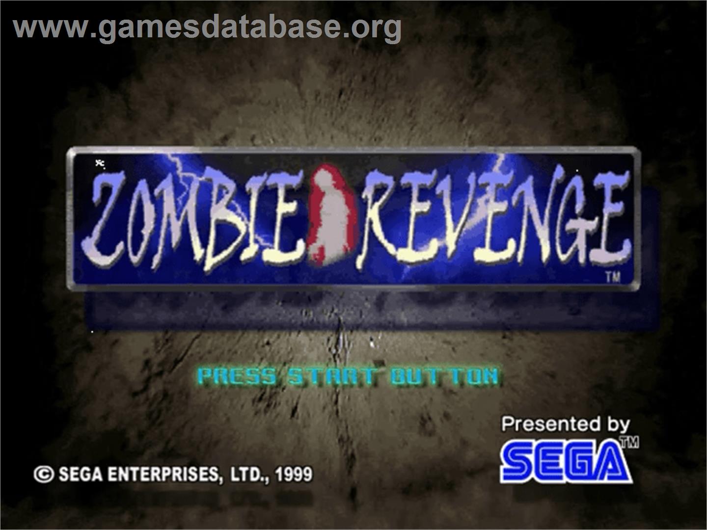 Zombie Revenge - Sega Dreamcast - Artwork - Title Screen