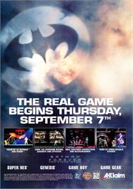 Advert for Batman Forever on the Sega Game Gear.