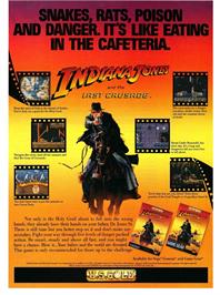 Advert for Indiana Jones And The Last Crusade - The Action Game on the Atari ST.