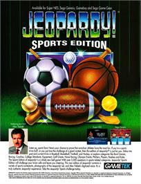 Advert for Jeopardy! on the Sega Game Gear.