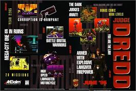 Advert for Judge Dredd on the Sega Game Gear.