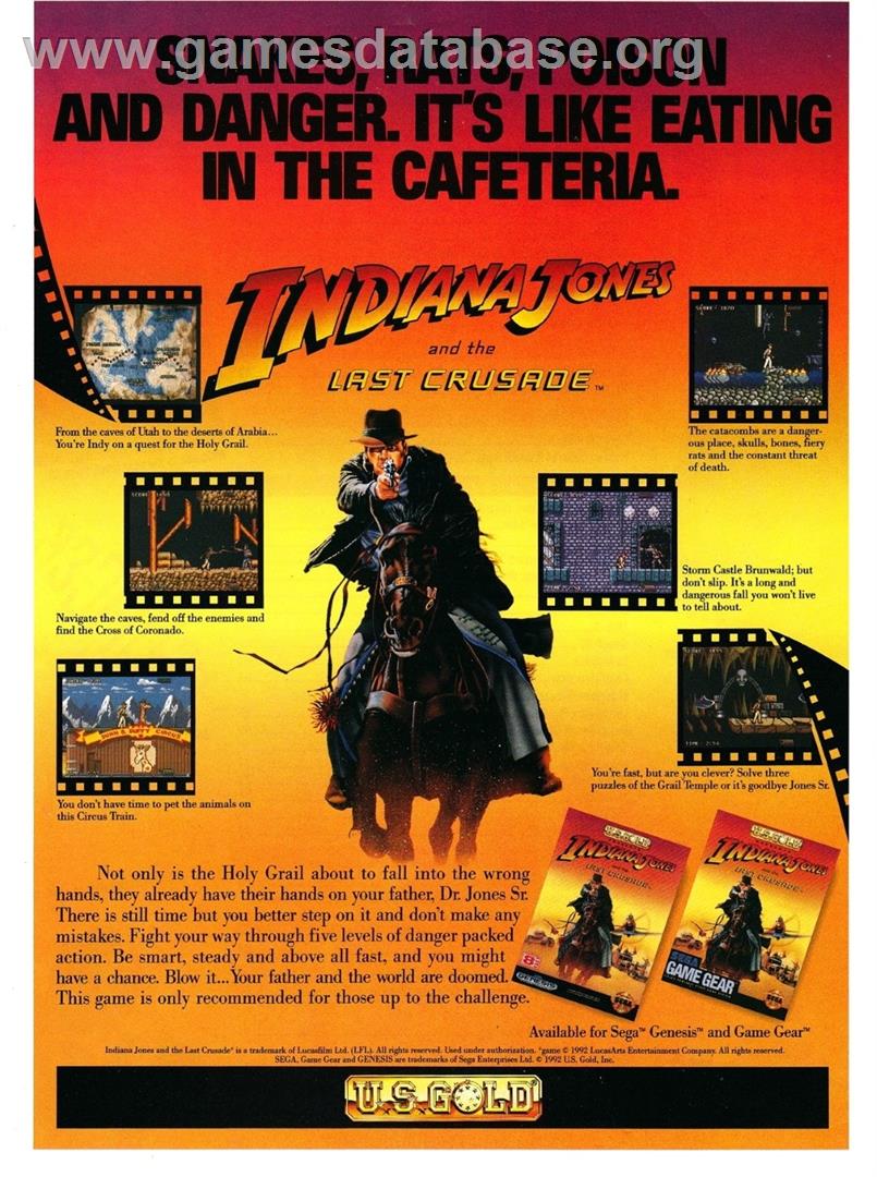 Indiana Jones And The Last Crusade - The Action Game - Atari ST - Artwork - Advert