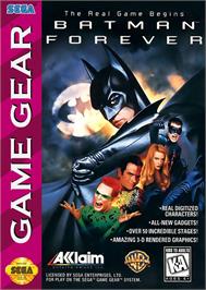 Box cover for Batman Forever on the Sega Game Gear.