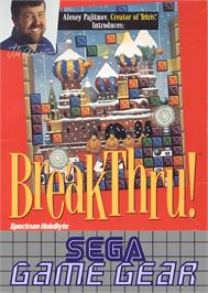 Box cover for BreakThru! on the Sega Game Gear.