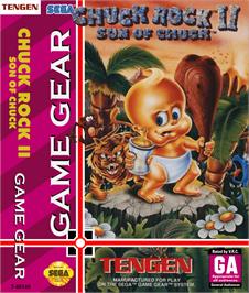 Box cover for Chuck Rock 2: Son of Chuck on the Sega Game Gear.