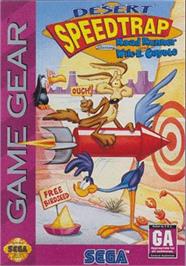 Box cover for Desert Speedtrap starring Road Runner and Wile E. Coyote on the Sega Game Gear.