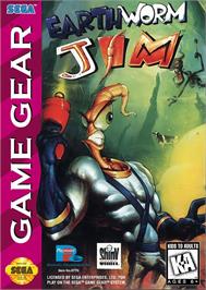 Box cover for Earthworm Jim on the Sega Game Gear.