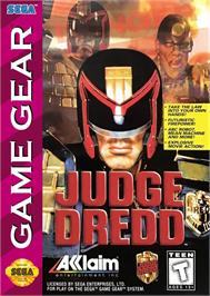 Box cover for Judge Dredd on the Sega Game Gear.