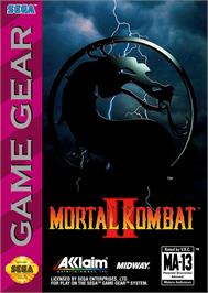 Box cover for Mortal Kombat 2 on the Sega Game Gear.