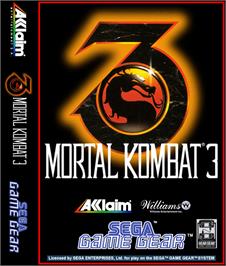 Box cover for Mortal Kombat 3 on the Sega Game Gear.