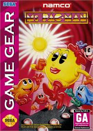 Box cover for Ms. Pac-man on the Sega Game Gear.
