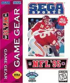 Box cover for NFL '95 on the Sega Game Gear.