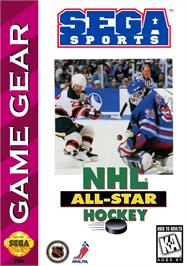 Box cover for NHL All-Star Hockey on the Sega Game Gear.