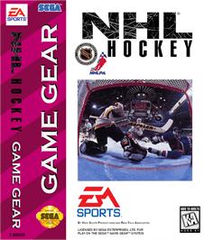 Box cover for NHL Hockey on the Sega Game Gear.
