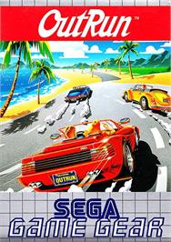 Box cover for Out Run on the Sega Game Gear.
