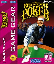 Box cover for Poker Face Paul's Poker on the Sega Game Gear.