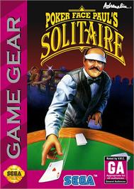 Box cover for Poker Faced Paul's Solitaire on the Sega Game Gear.