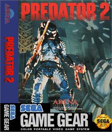 Box cover for Predator 2 on the Sega Game Gear.