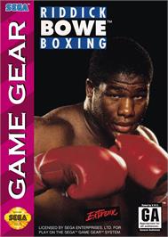Box cover for Riddick Bowe Boxing on the Sega Game Gear.
