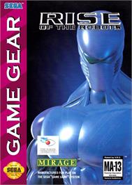 Box cover for Rise Of The Robots on the Sega Game Gear.