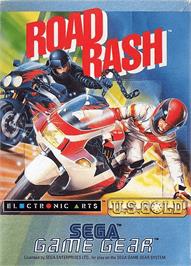 Box cover for Road Rash on the Sega Game Gear.