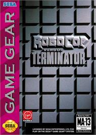 Box cover for Robocop Versus The Terminator on the Sega Game Gear.