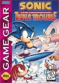 Box cover for Sonic The Hedgehog - Triple Trouble on the Sega Game Gear.