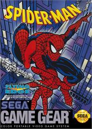 Box cover for Spider-Man on the Sega Game Gear.