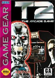 Box cover for T2 - The Arcade Game on the Sega Game Gear.
