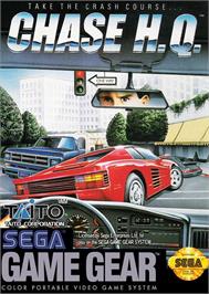 Box cover for Taito Chase H.Q. on the Sega Game Gear.