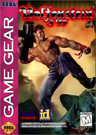 Box cover for Wolfenstein on the Sega Game Gear.
