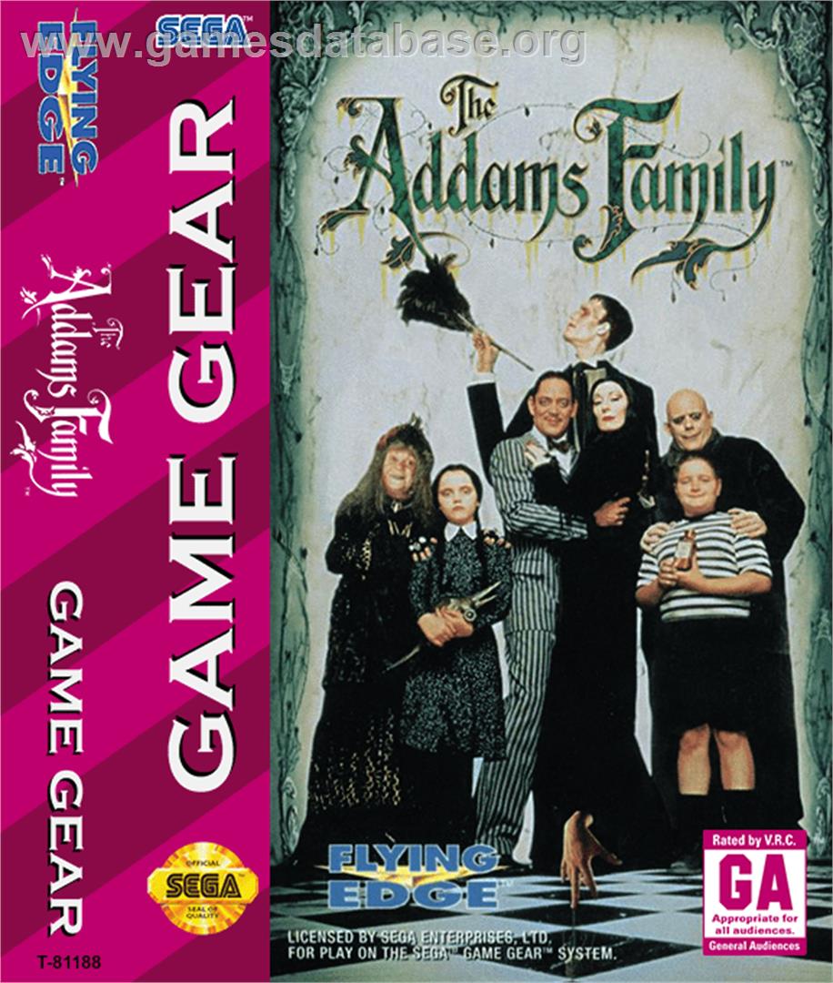 Addams Family, The - Sega Game Gear - Artwork - Box