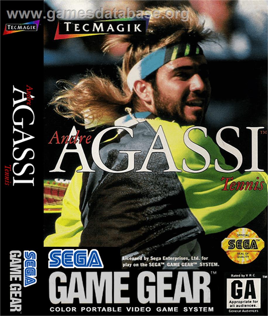 Andre Agassi Tennis - Sega Game Gear - Artwork - Box