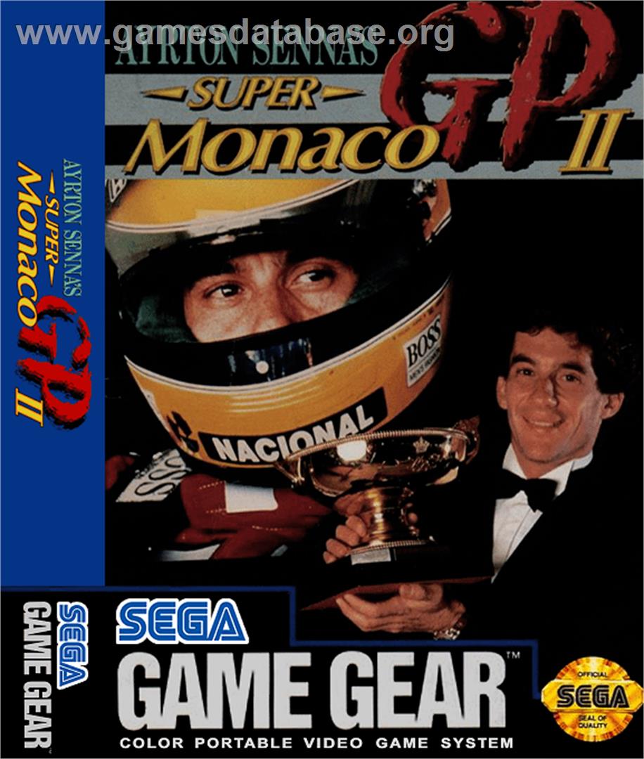 Ayrton Senna's Super Monaco GP 2 - Sega Game Gear - Artwork - Box