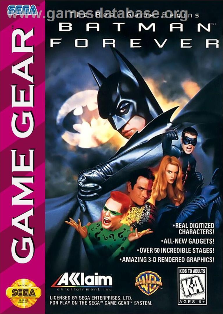 Batman Forever - Sega Game Gear - Artwork - Box