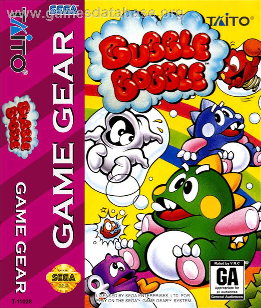 Bubble Bobble - Sega Game Gear - Artwork - Box