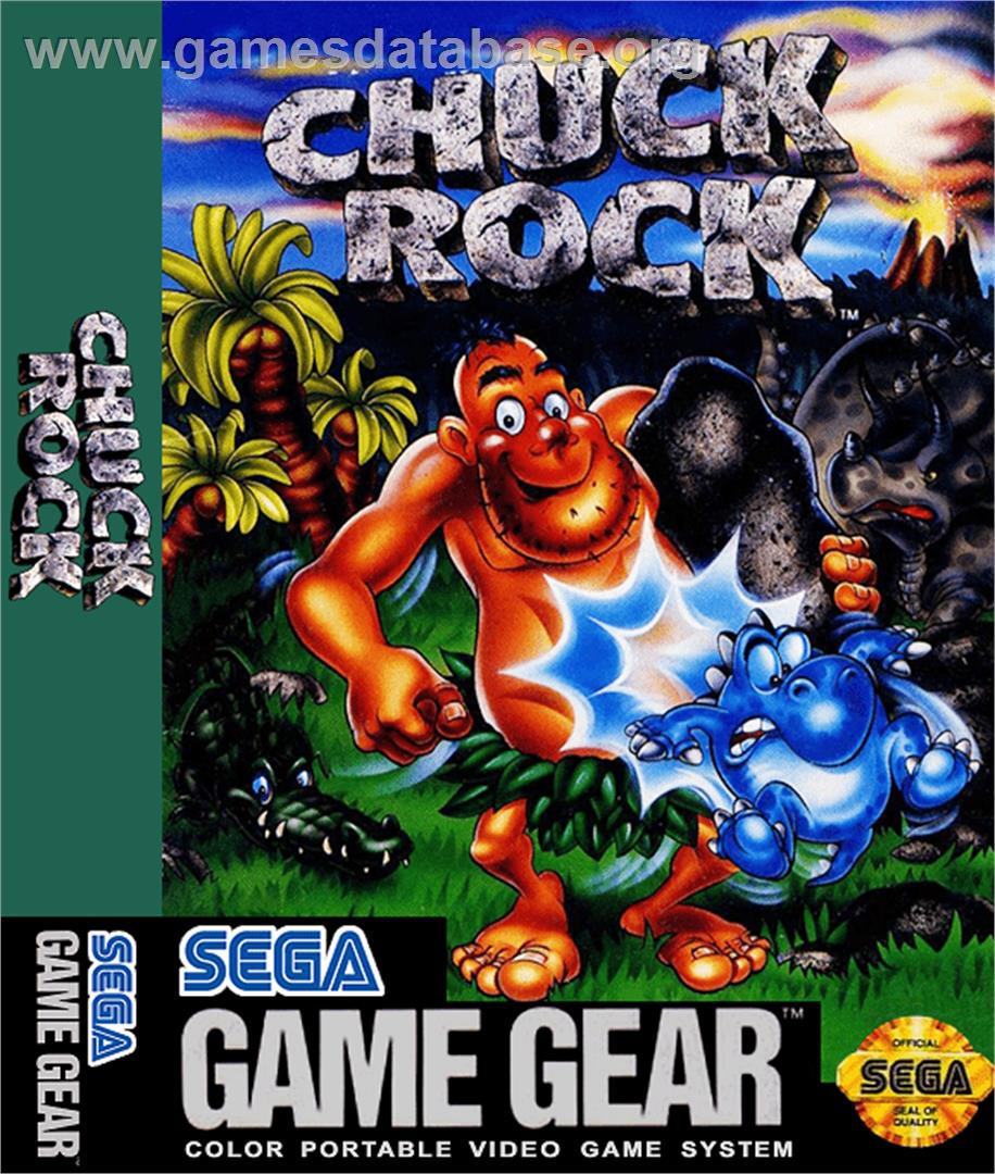 Chuck Rock - Sega Game Gear - Artwork - Box