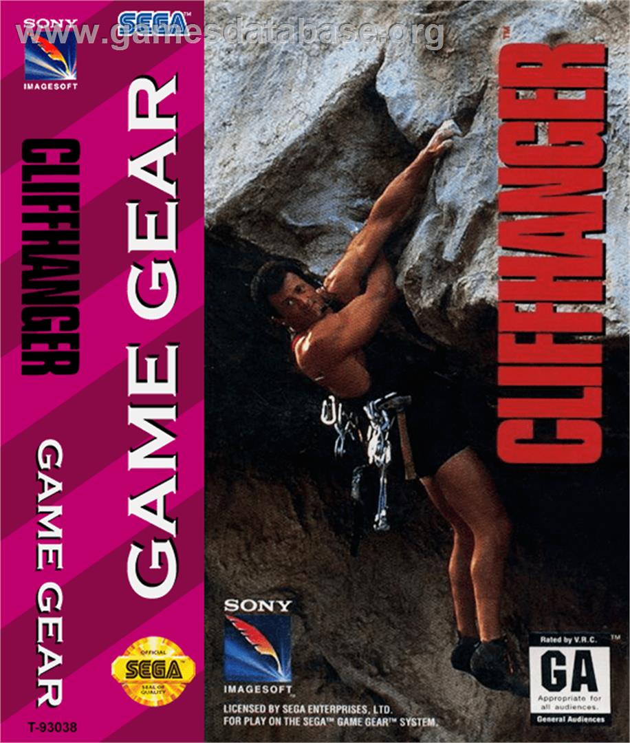 Cliffhanger - Sega Game Gear - Artwork - Box