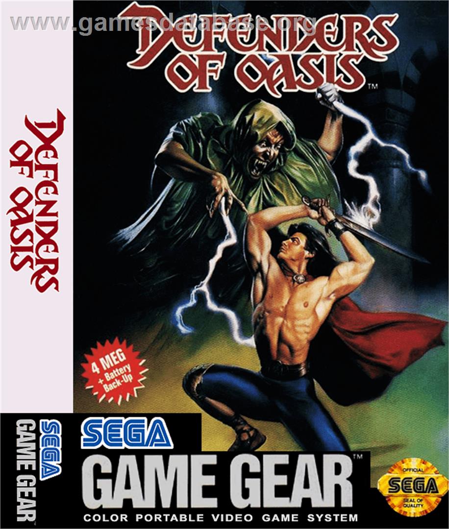 Defenders of Oasis - Sega Game Gear - Artwork - Box