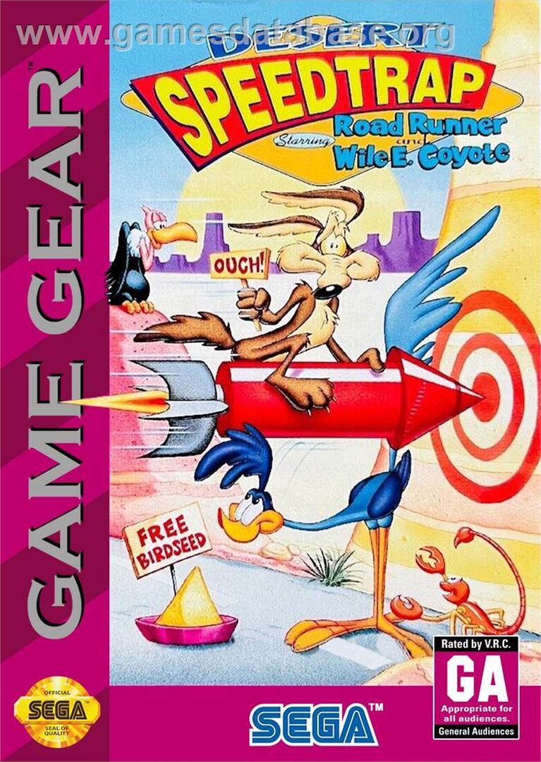 Desert Speedtrap Starring Road Runner And Wile E. Coyote - Sega Game Gear - Artwork - Box