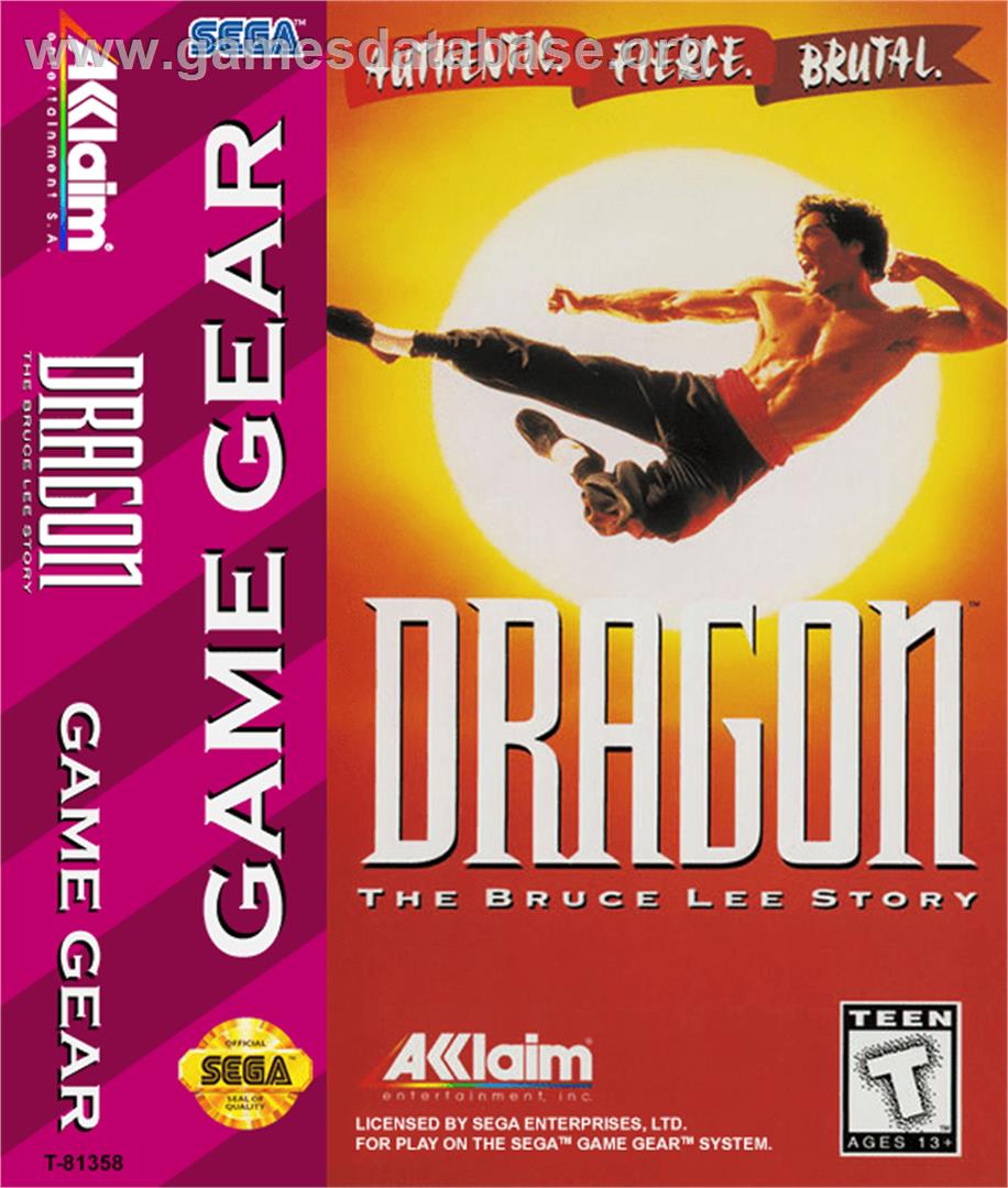Dragon: The Bruce Lee Story - Sega Game Gear - Artwork - Box