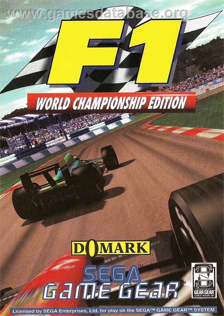 F1 - World Championship Edition - Sega Game Gear - Artwork - Box